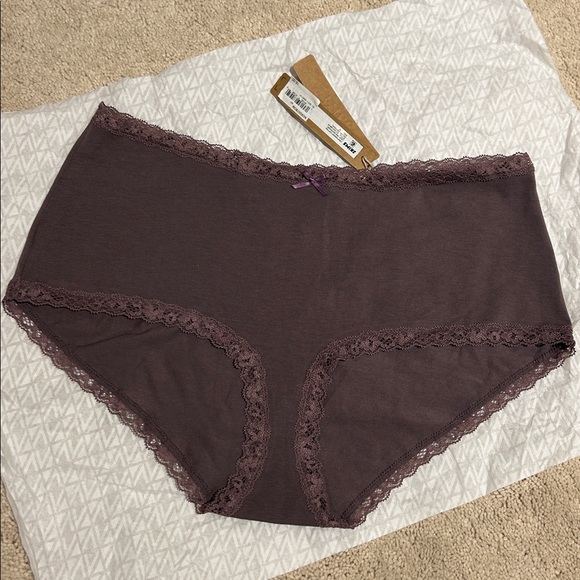 SKIMS | Lightweight Stretch Cotton Lace Boyshorts | M - Picture 4 of 5